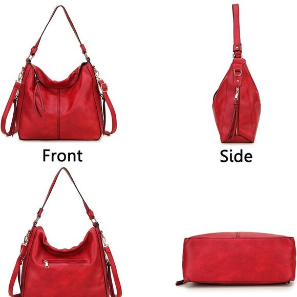 Hobo Bags for Women, Faux Leather Tote Purse Ladies Handbag Medium Shoulder Bags - Picture 7 of 7